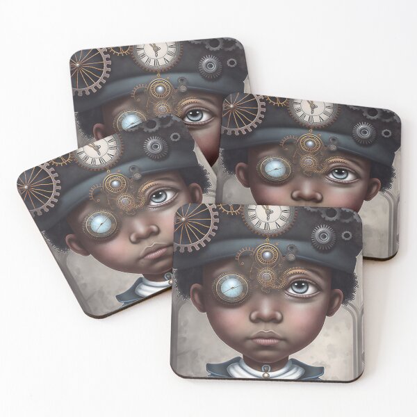 Item preview, Steampunk Afrofuturistic young child designed and sold by Blaché Designs.