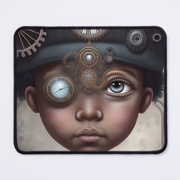 Item preview, Steampunk Afrofuturistic young child designed and sold by Blaché Designs.