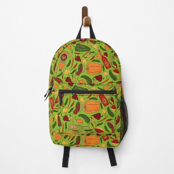 Item preview, Mild & Hot Peppers Seamless Pattern - Dark Lemon Lime designed and sold by EcoElsa.
