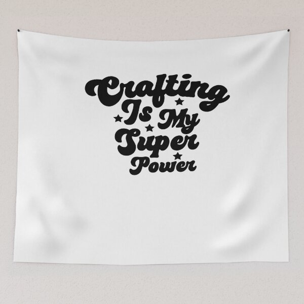 Item preview, Crafting Is My Super Power Funny Crafting Scrapbooking Lover Gift designed and sold by SharpThreadZ.