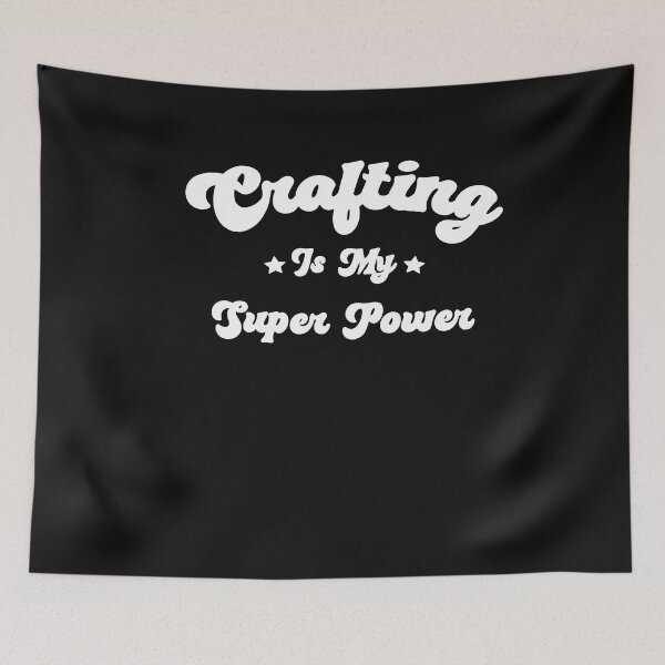 Item preview, Crafting Is My Super Power Funny Crafting Knitting Lover designed and sold by SharpThreadZ.