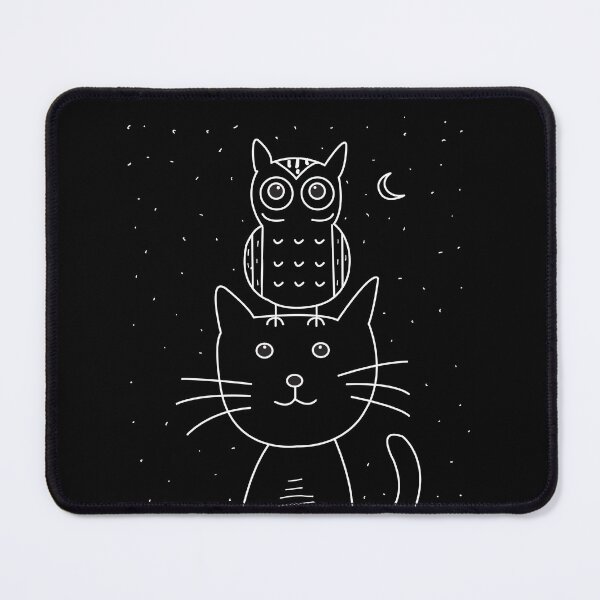 Item preview, A cat and an owl designed and sold by fernandobos.