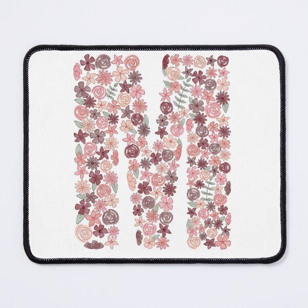 Item preview, Watercolor Floral Letter M designed and sold by BronwynBecks.