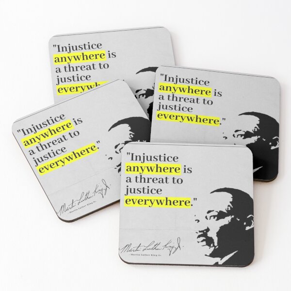 Item preview, Mlk: Injustice is a threat to all. designed and sold by LeftLibertarian.