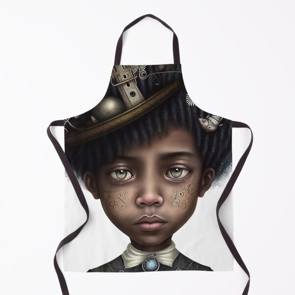 Item preview, Steampunk futurist Afrofuturist Young child 2- no background designed and sold by Blaché Designs.