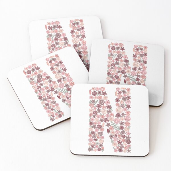 Item preview, Watercolor Floral Letter N designed and sold by BronwynBecks.