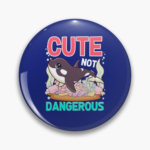 Item preview, Cute Not Dangerous Whale Lover Funny Orca Whale Gift designed and sold by SharpThreadZ.