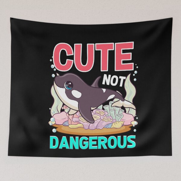 Item preview, Cute Not Dangerous Whale Lover Funny Orca Whale Gift designed and sold by SharpThreadZ.
