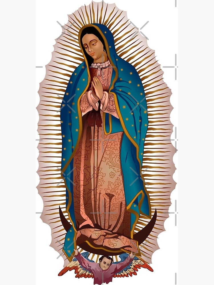 Our Lady of Guadalupe Virgin, Virgen De Guadalupe. Vector style | Poster