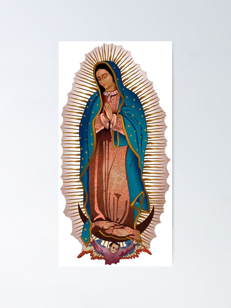 Virgen Mexicana De Guadalupe - Vector Del Color Ilustración del