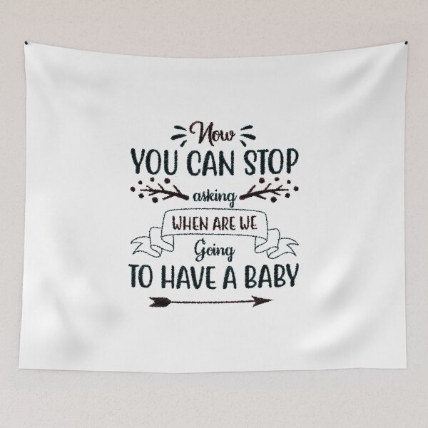 Item preview, You Can Stop Asking Pregnancy Announcement for Grandparents, Now you can stop asking when are we going to have a baby, funny pregnant designed and sold by RedArtsDesign.