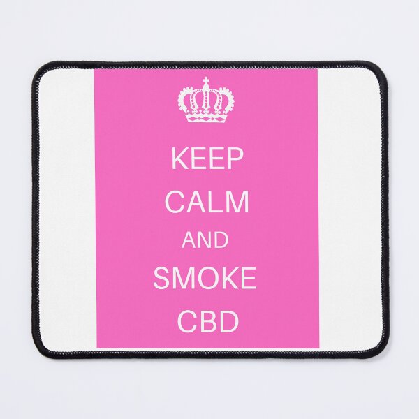 Artikelvorschau, BEHALTEN SIE RUHE UND RAUCHEN SIE CBD - ROSA entworfen und verkauft von Jero-fan.