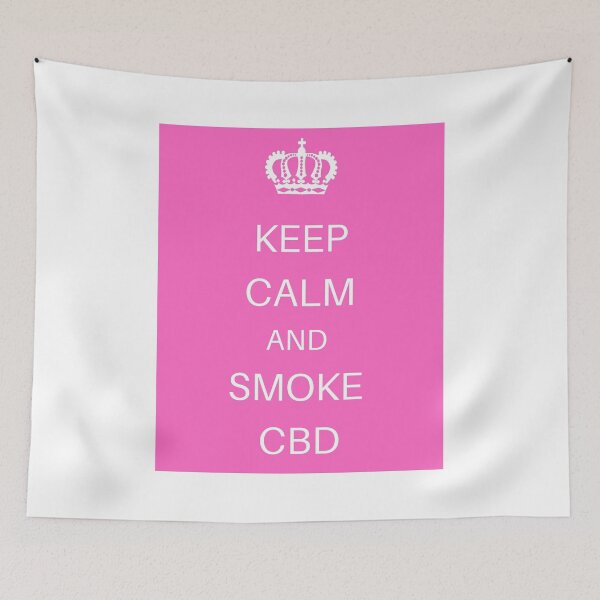 Artikelvorschau, BEHALTEN SIE RUHE UND RAUCHEN SIE CBD - ROSA entworfen und verkauft von Jero-fan.