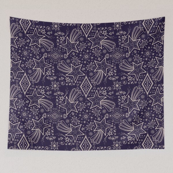 Item preview, Fireworks - indigo ink designed and sold by AprilAppleArt.