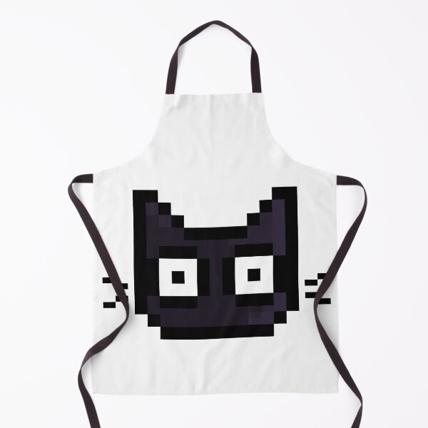 Item preview, Black Cat Head (PixelArt) designed and sold by Koemi-.
