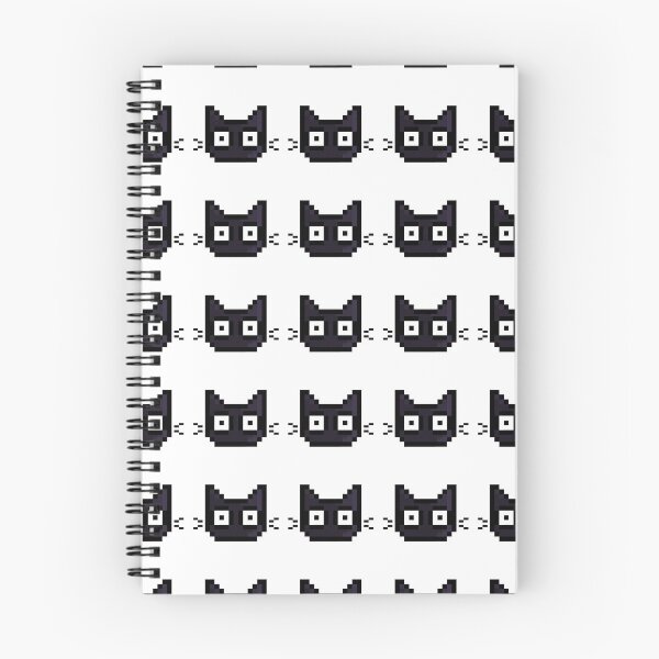 Item preview, Black Cat Head (PixelArt) designed and sold by Koemi-.