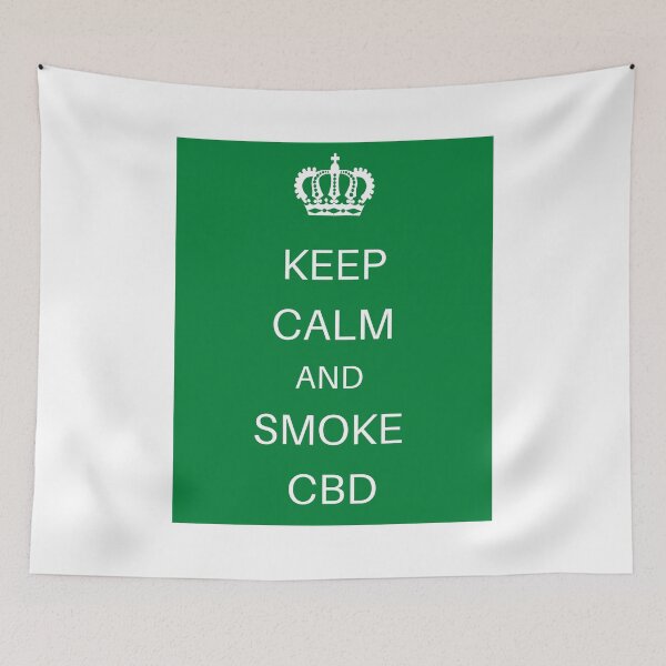 Aperçu de l'œuvre KEEP CALM AND SMOKE CBD - VERT créée et vendue par Jero-fan.