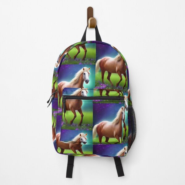 Item preview, Cute horse with magical nature wallpaper designed and sold by The Love Quill.