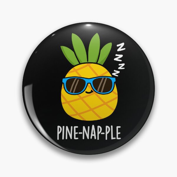 Item preview, Pine-nap-ple Funny Napping Pineapple Puns (Dark BG) designed and sold by punnybone.