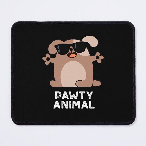Item preview, Pawty Animal Funny Party Dog Puns (Dark BG) designed and sold by punnybone.