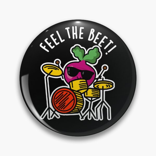 Item preview, Feel The Beet Funny Veggie Puns (Dark BG) designed and sold by punnybone.