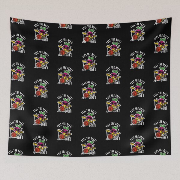Item preview, Feel The Beet Funny Veggie Puns (Dark BG) designed and sold by punnybone.