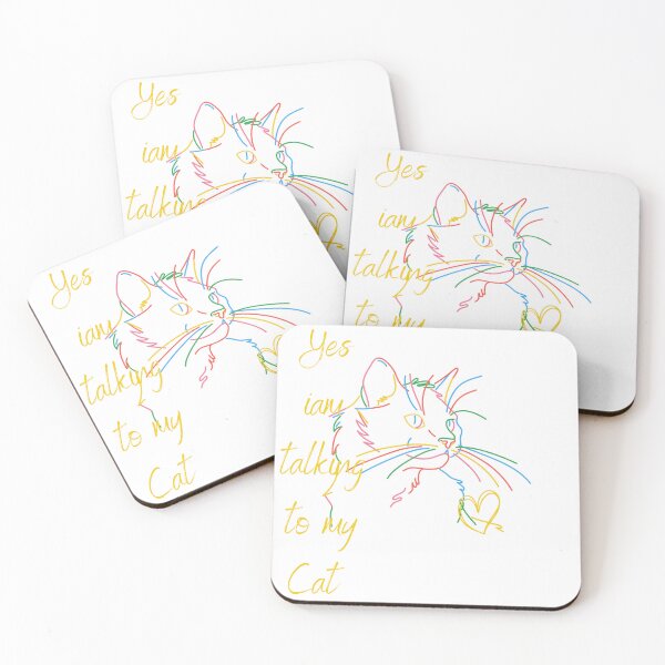 Item preview, Yes iam talking to my Cat designed and sold by Puppy Paws.