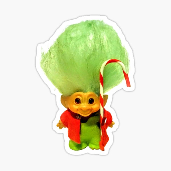 Russ Troll Mini Christmas Stocking Treasure Troll Holiday Decor 