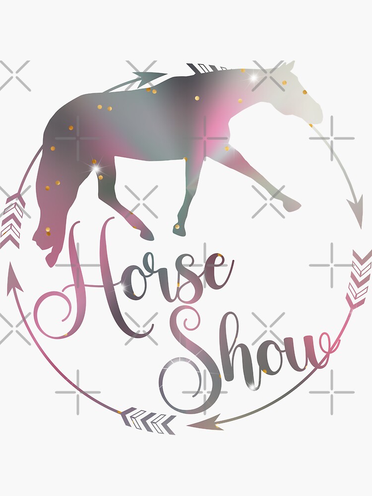 "Pink Horse Show" Sticker for Sale by circusunicorn Redbubble