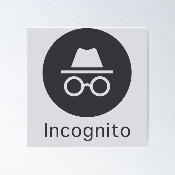 Grey Incognito Mode Icon Isolated On Stock Vector (Royalty Free) 1906807990  | Shutterstock