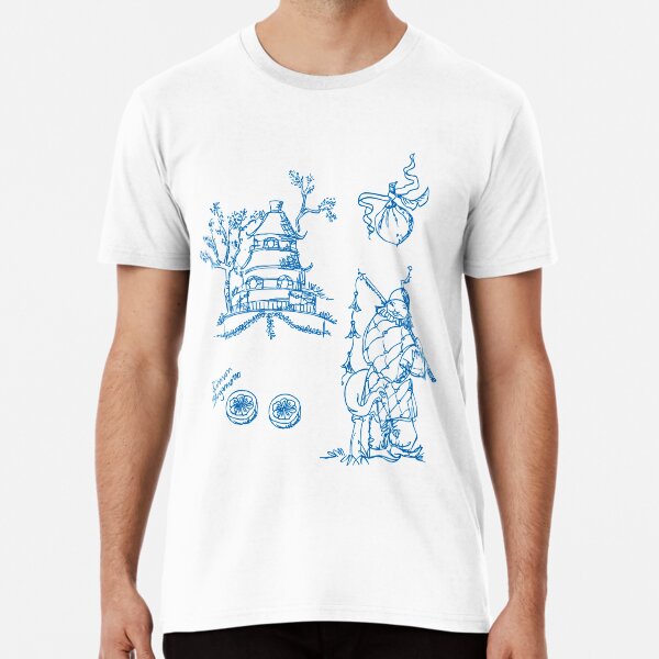 Toile de jouy, Limon Bergamotto, Chinoiserie, pattern Design Premium T-Shirt