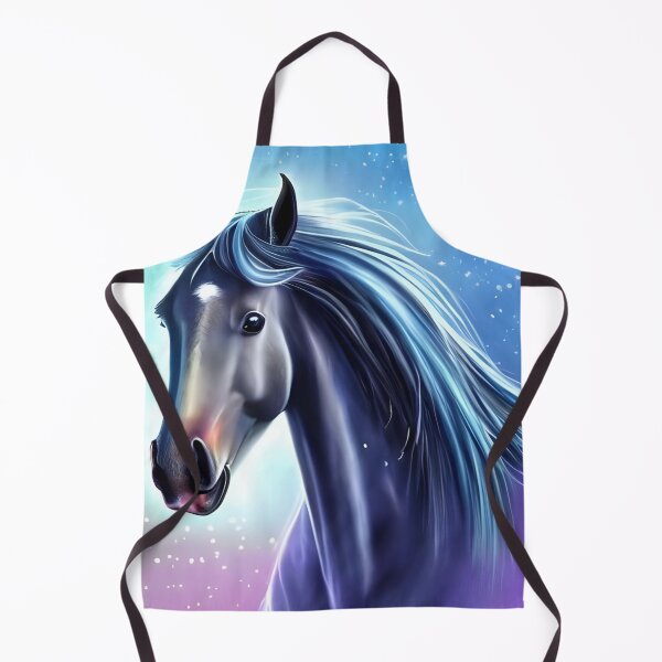 Item preview, Cute horse with magical nature wallpaper designed and sold by The Love Quill.