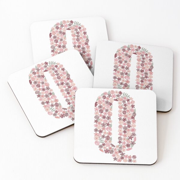 Item preview, Watercolor Floral Letter Q designed and sold by BronwynBecks.