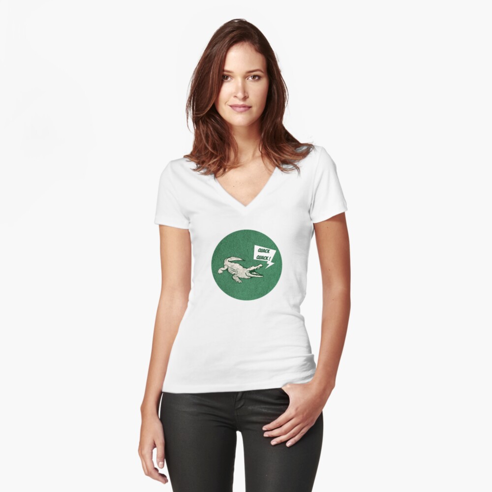 Item preview, Fitted V-Neck T-Shirt designed and sold by BomPom.
