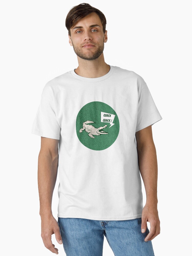 Thumbnail 2 of 7, Classic T-Shirt, Crocodile quack quack designed and sold by BomPom.