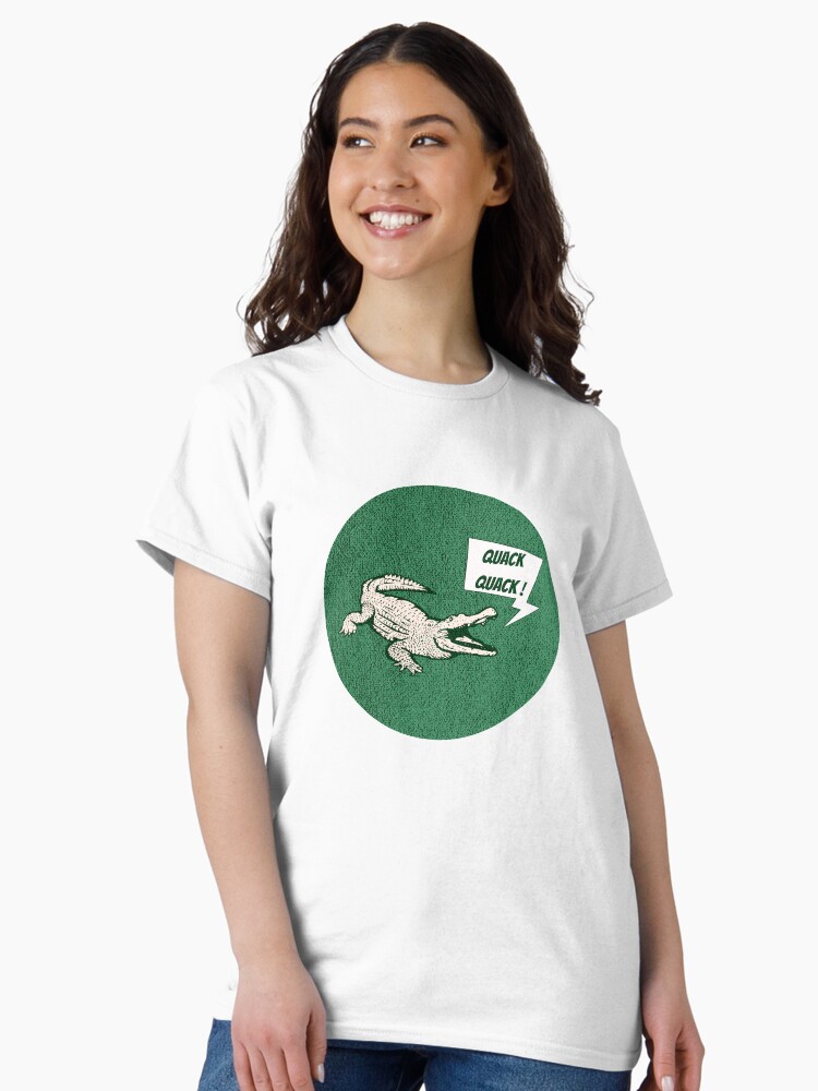 Thumbnail 1 of 7, Classic T-Shirt, Crocodile quack quack designed and sold by BomPom.