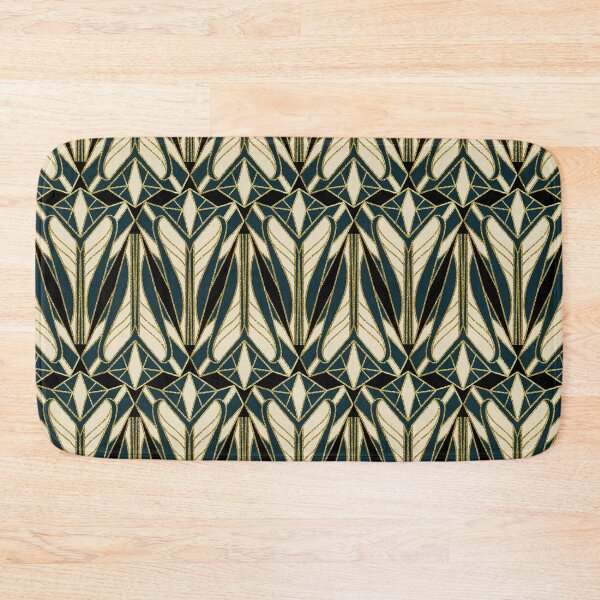 Item preview, 1920's Art Deco Heart Geometric Pattern 1.0 designed and sold by Old Urban Farmhouse Design Studio.