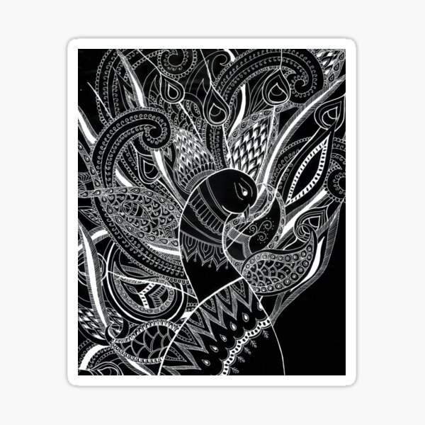peacock - ArtResponses Sticker