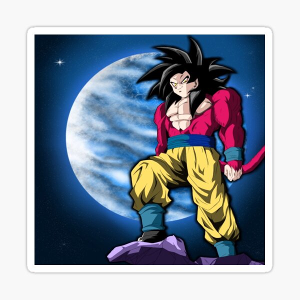 Goku Super Saiyan 4 Sticker for Sale by qalandar92