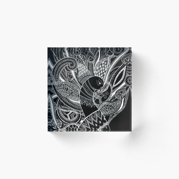 peacock - ArtResponses Acrylic Block