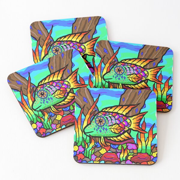 Item preview, Technicolor Fish designed and sold by thecrsnag.
