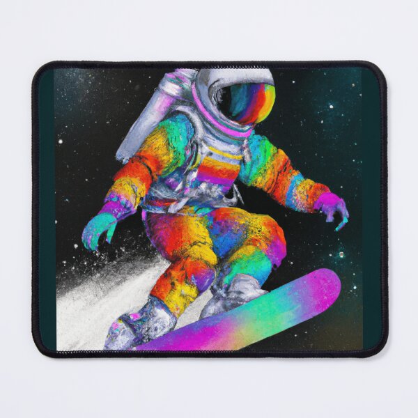 Item preview, Watercolor Astronaut Snowboarding in Space (V2) designed and sold by Lilieae.