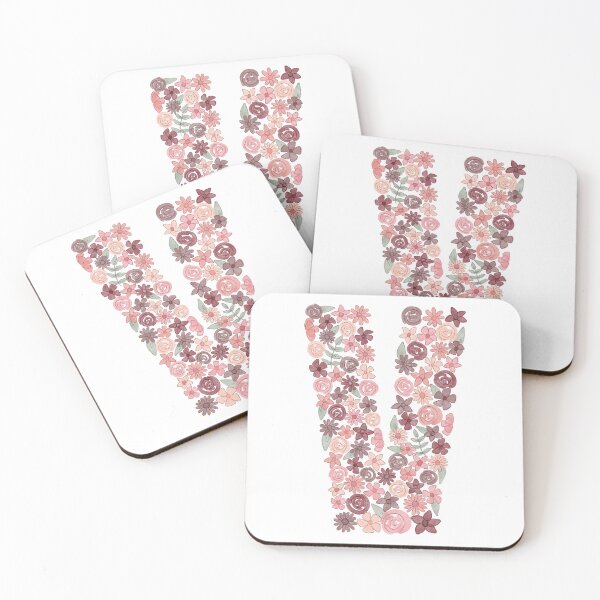 Item preview, Watercolor Floral Letter V designed and sold by BronwynBecks.