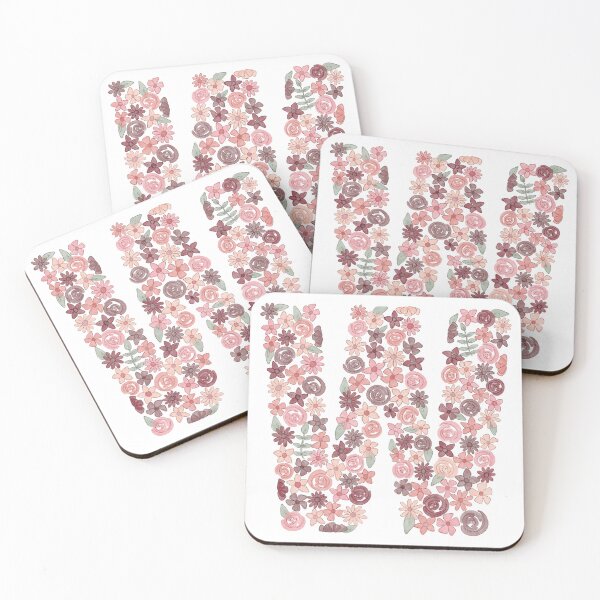 Item preview, Watercolor Floral Letter W designed and sold by BronwynBecks.