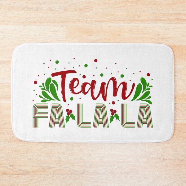 Artikelvorschau, Team Fa La La Weihnachtsferien (Weiß) entworfen und verkauft von Gsallicat.