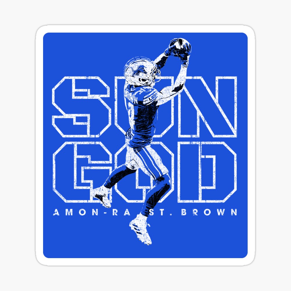 Amon-Ra St. Brown Detroit Lions football sun God 2023 T-shirt