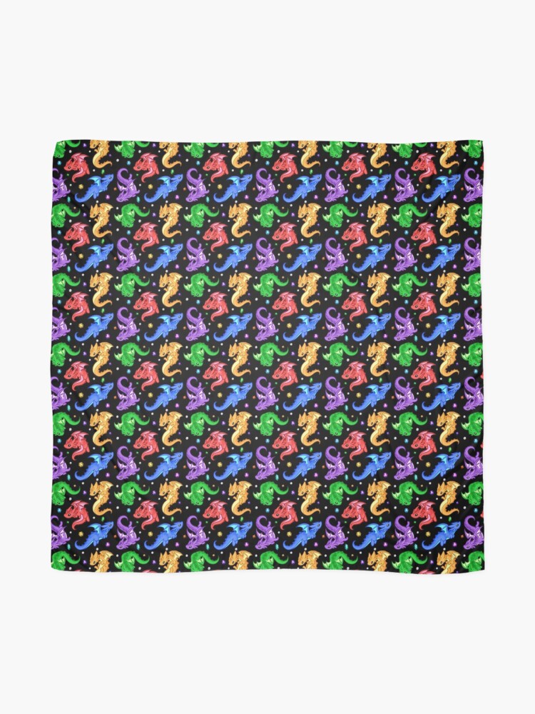 Alternate view of Gem Dragon Pattern Scarf