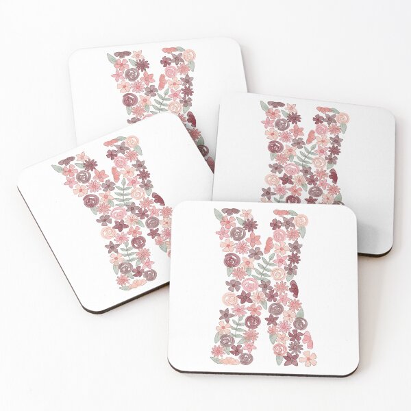 Item preview, Watercolor Floral Letter X designed and sold by BronwynBecks.