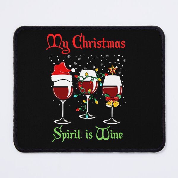 Item preview, My Christmas Spirit is Wine - Three Wine Glasses designed and sold by Georgy09.