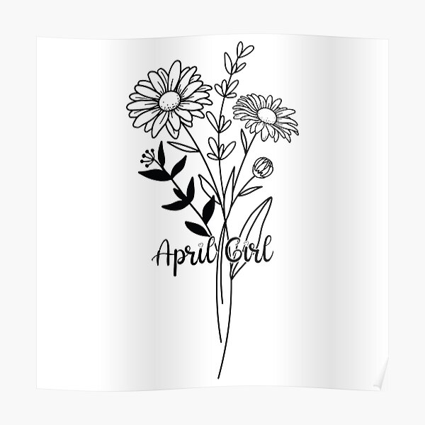 April Birth Flower Posters For Sale | Redbubble